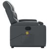 vidaXL Stand up Massage Recliner Chair Grey Faux Leather