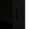 vidaXL Sliding Door Cabinet Black 90x40x90 cm Steel
