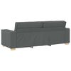 vidaXL Sofa 3 pcs Dark Grey 220 x 80 x 84 cm Fabric