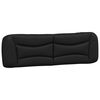 vidaXL Headboard Cushion "Hvar" Black 183 cm King Faux Leather