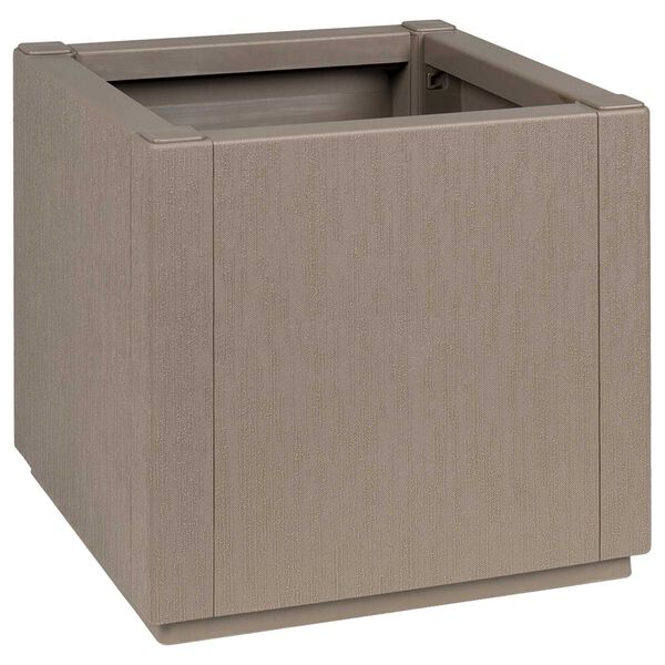 vidaXL Garden Planter Dove grey PP (polypropylene) 36 x 36 x 35 cm