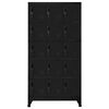 vidaXL Locker Cabinet Black 90x40x180 cm Steel