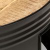 vidaXL Coffee Table Black 68x68x36 cm Solid Rough Mango Wood
