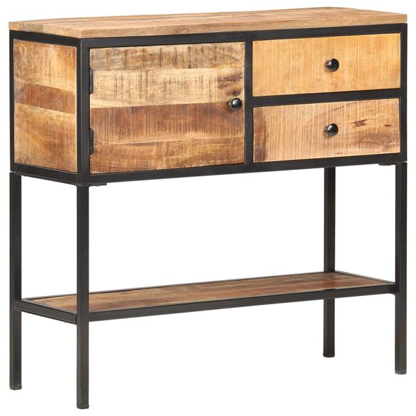 vidaXL Sideboard 85x30x80 cm Rough Mango Wood