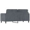vidaXL 2-Seater Sofa Dark Grey 140 cm Velvet