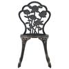 vidaXL 3 Piece Bistro Set Cast Aluminium