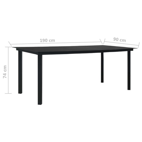 vidaXL 7 Piece Garden Dining Set