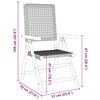 vidaXL Reclining Garden Chairs 4 pcs Beige Poly Rattan and Solid Wood