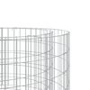 vidaXL Gabion Fire Pit Ø 50 cm Galvanised Iron