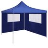 vidaXL Gazebo Sidewall with Windows 4x2 m Blue