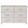 vidaXL Sideboard HAMAR White 113x40x80 cm Solid Wood Pine