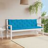 vidaXL Garden Bench Cushion Light Blue 180x(50+50)x7cm Oxford Fabric