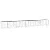vidaXL Chicken Cage with Roof Light Grey 803x98x90 cm Galvanised Steel