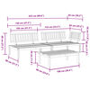 vidaXL 3 Piece Garden Pallet Sofa Set Solid Wood Acacia