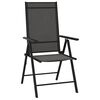 vidaXL Folding Garden Chairs 6 pcs Textilene Black