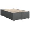vidaXL Bed Frame without Mattress Dark Grey Full Fabric