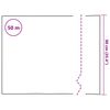 vidaXL Window Film Frosted Stripes Design 0.9x50 m PVC