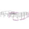 vidaXL 7 Piece Garden Lounge Set with Cushions Aluminium Anthracite
