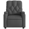 vidaXL Electric Massage Recliner Chair Dark Grey Fabric