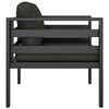 vidaXL Single Sofas 2 pcs with Cushions Aluminium Anthracite