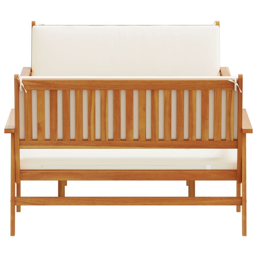 vidaXL 3 Piece Garden Sofa Set with Cushions Solid Wood Acacia