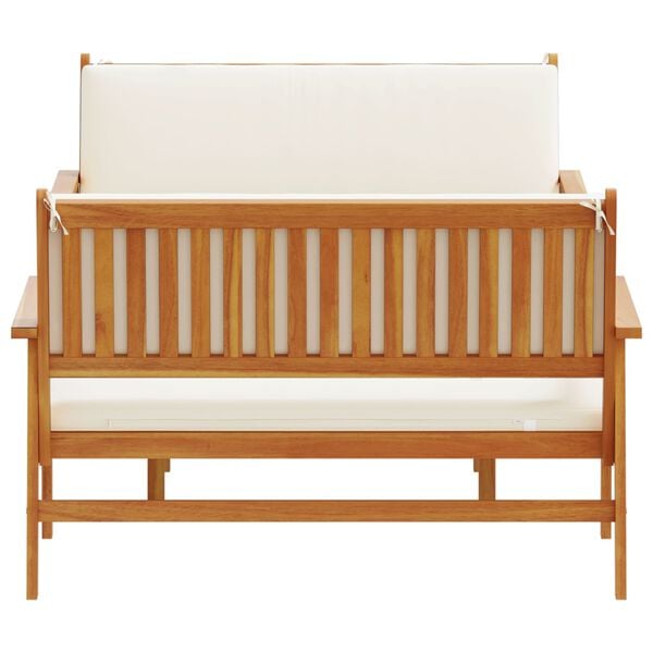 vidaXL 3 Piece Garden Sofa Set with Cushions Solid Wood Acacia
