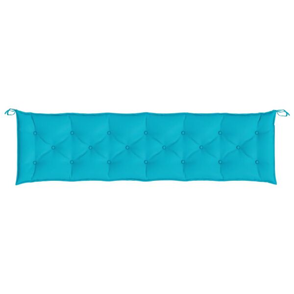 vidaXL Garden Bench Cushion Turquoise 200x50x7 cm Fabric