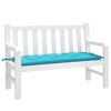 vidaXL Garden Bench Cushion Turquoise 120x50x7 cm Fabric