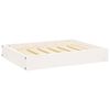 vidaXL Dog Bed White 61.5x49x9 cm Solid Wood Pine