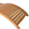 vidaXL Garden Sun Lounger with Cushion Solid Acacia Wood
