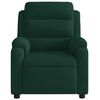 vidaXL Electric Massage Recliner Chair Dark Green Velvet
