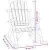 vidaXL 4 Piece Garden Lounge Set Solid Wood Spruce