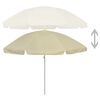 vidaXL Beach Parasol Sand Yellow 240 cm