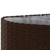 vidaXL 5 Piece Garden Sofa Set with Cushions Brown Poly Rattan