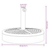 vidaXL Parasol Base for Ø38 / 48 mm Poles 25 kg Round