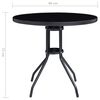 vidaXL 5 Piece Garden Dining Set Aluminium and Textilene Black
