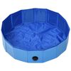 vidaXL Foldable Dog Swimming Pool Blue 80x20 cm PVC
