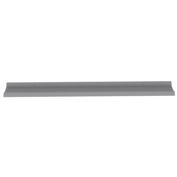 vidaXL Wall Shelves 2 pcs Grey 100x9x3 cm