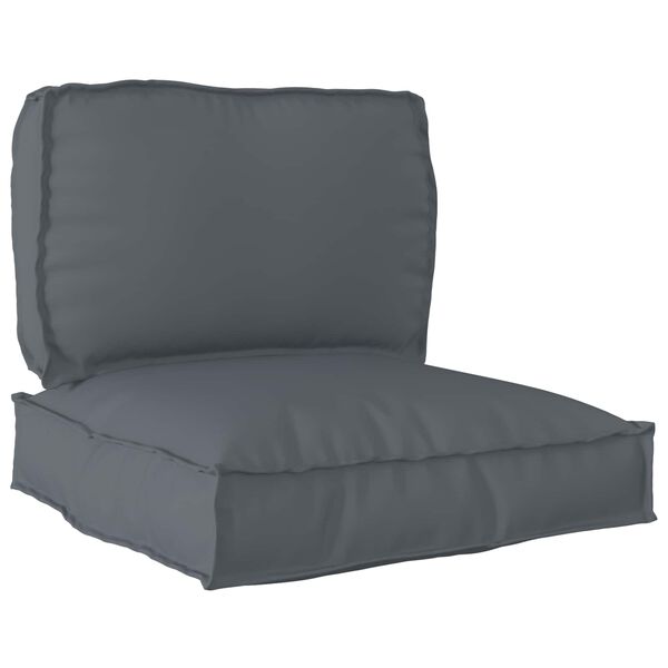 vidaXL Pallet Cushion Set 2 pcs Anthracite Oxford Fabric