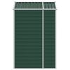 vidaXL Garden Shed Green 191x130x198 cm Galvanised Steel