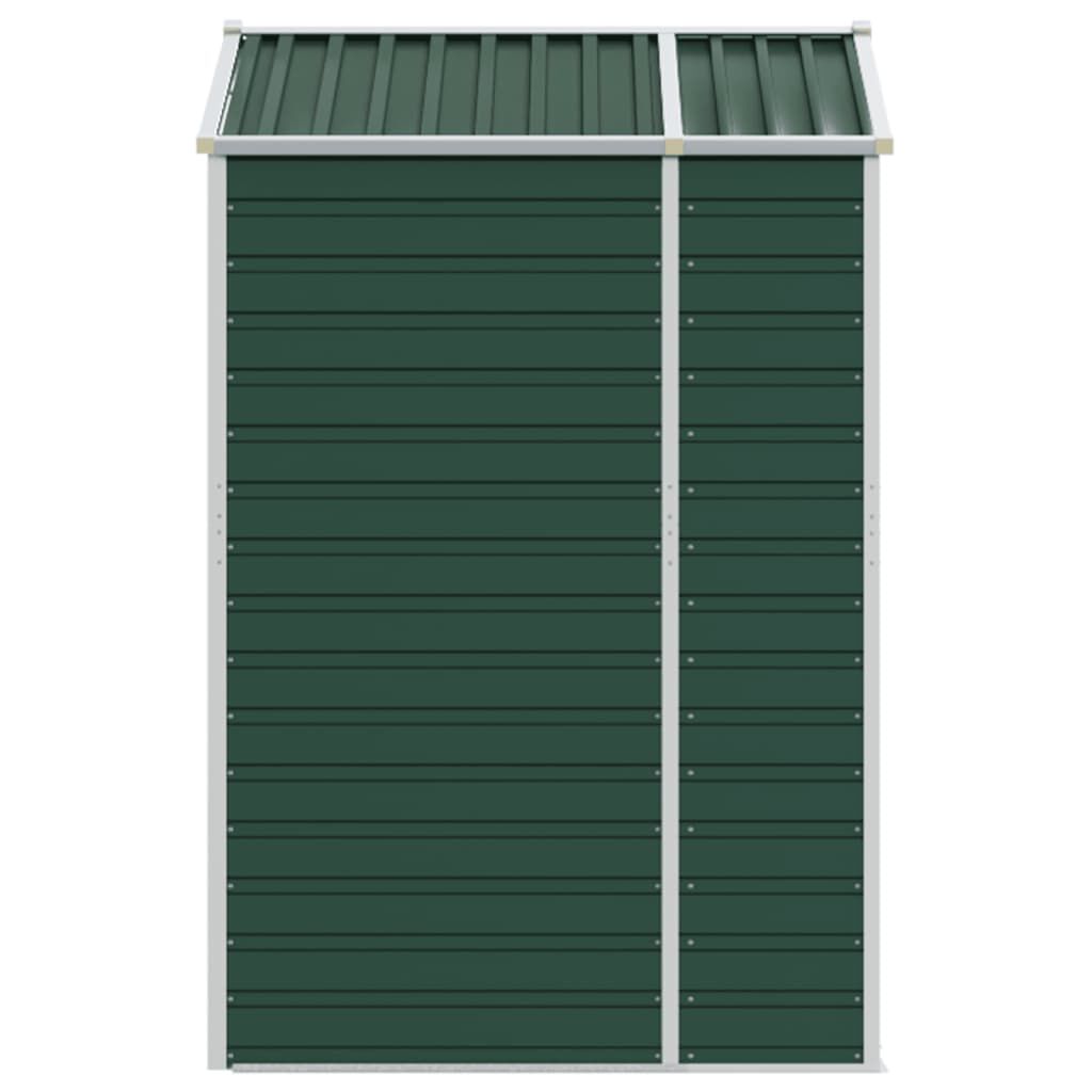 vidaXL Garden Shed Green 191x130x198 cm Galvanised Steel