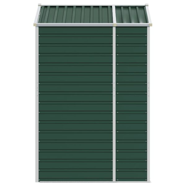 vidaXL Garden Shed Green 191x130x198 cm Galvanised Steel