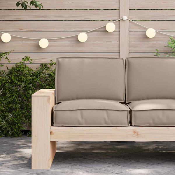 vidaXL Pallet Cushion Set 2 pcs Taupe Oxford Fabric