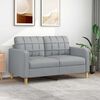 vidaXL 2-Seater Sofa Light Grey 140 cm Fabric