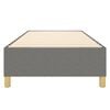 vidaXL Box Spring Bed Frame Dark Grey Twin Fabric (US Only)
