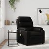 vidaXL Massage Recliner Chair Black Faux Leather