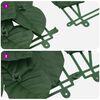 vidaXL Balcony Screen with Dark Green Leaves 400x75 cm