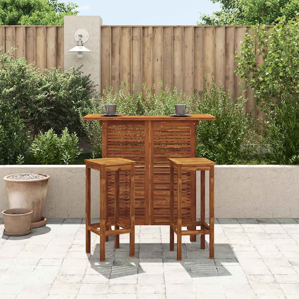 vidaXL Bar Table 110x50x105 cm Solid Acacia Wood