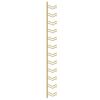 vidaXL Wall Mounted Wine Rack for 12 Bottles Gold Iron