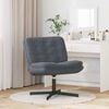 vidaXL Swivel Relaxing Chair Manual Dark grey 63 x 75 x 76 cm Velvet